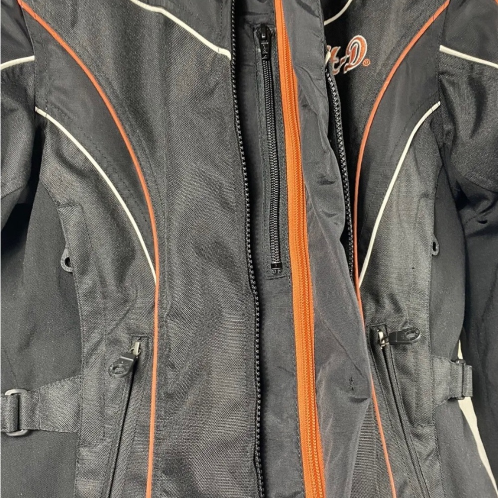 Harley Davidson Women’s M Black Jettison Blackwings Motorcycle Jacket - Picture 8 of 10